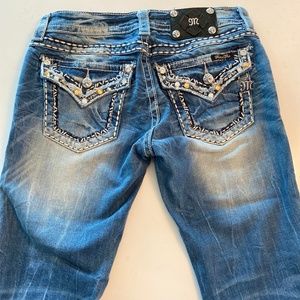 MIssMe Cuffed Capri Jeans